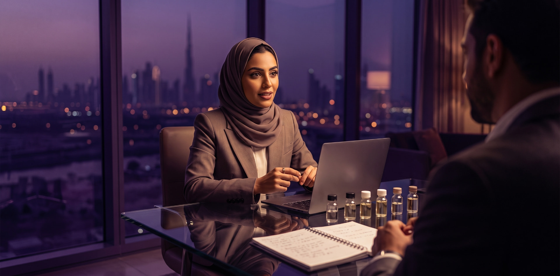 Custom flavour development meeting in the UAE — FlavourShop.ae beverage flavour development service